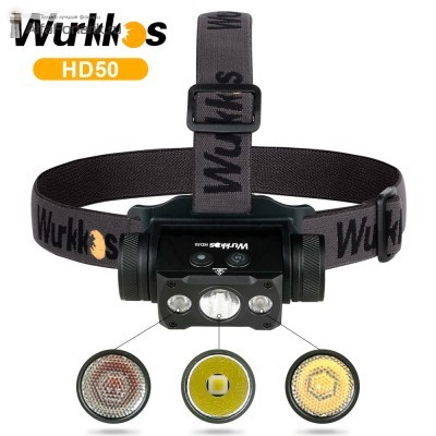 Налобный фонарь Wurkkos HD50 XHP50.3 HI LH351D 660nm (красный) 4000-Люмен 5 режимов 1x21700 (аккумулятор входит в комплект)